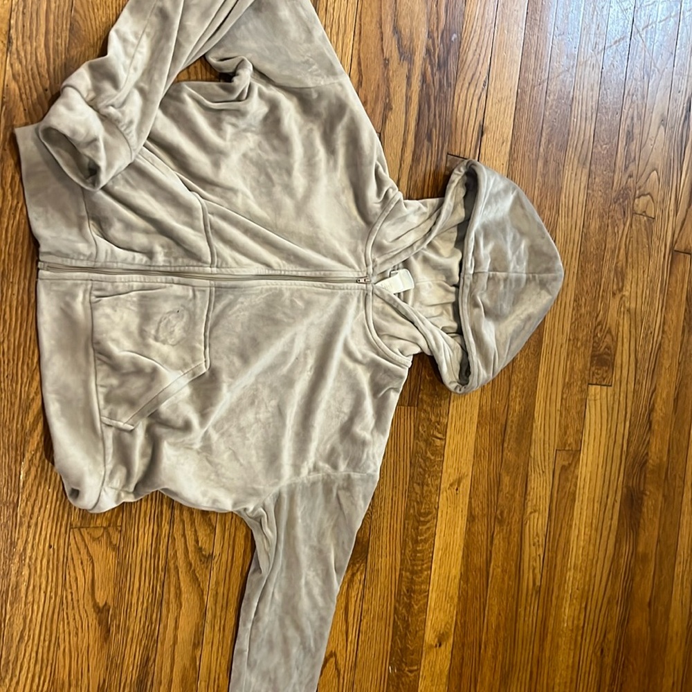 Crop zip up sweatshirt